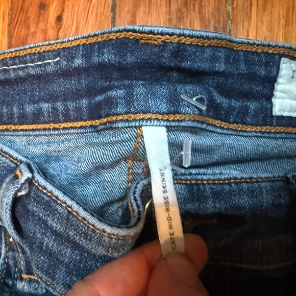 Rag and Bone Jeans Cate Mid-Rise Skinny jeans In Valley Line - Picture 6 of 8